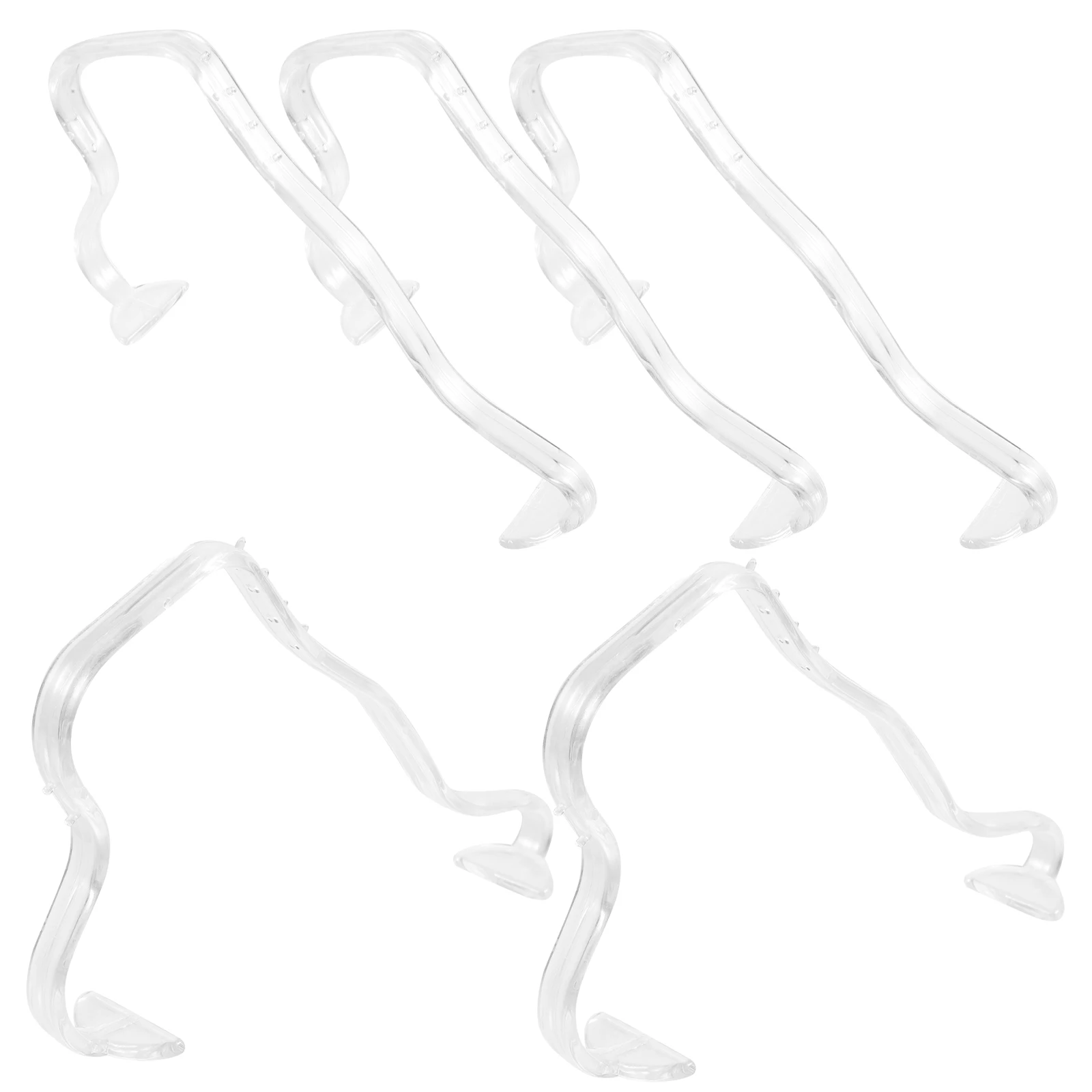 

5 шт. утолщенные прозрачные сандалии, пластиковый формирователь обуви, прочная эластичная стойка-вставка для магазина, домашняя организация