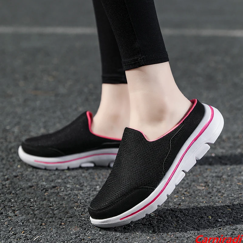 

Summer Fashion Comfortable Loafer Casual Shoes Women Breathable Flats Sports Slip-on Sneakers Ladies Non-slip Walking Shoes