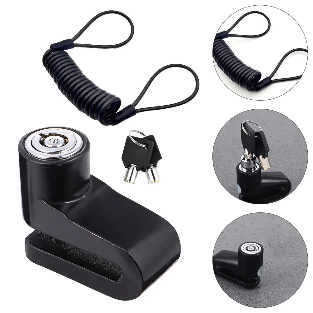 

2Pcs Bicycle Disc Brake Lock for Motorcycle Scooter Electric Vehicle Strong Alloy Anti-Theft Wheel Lock Compact and Lightweight
