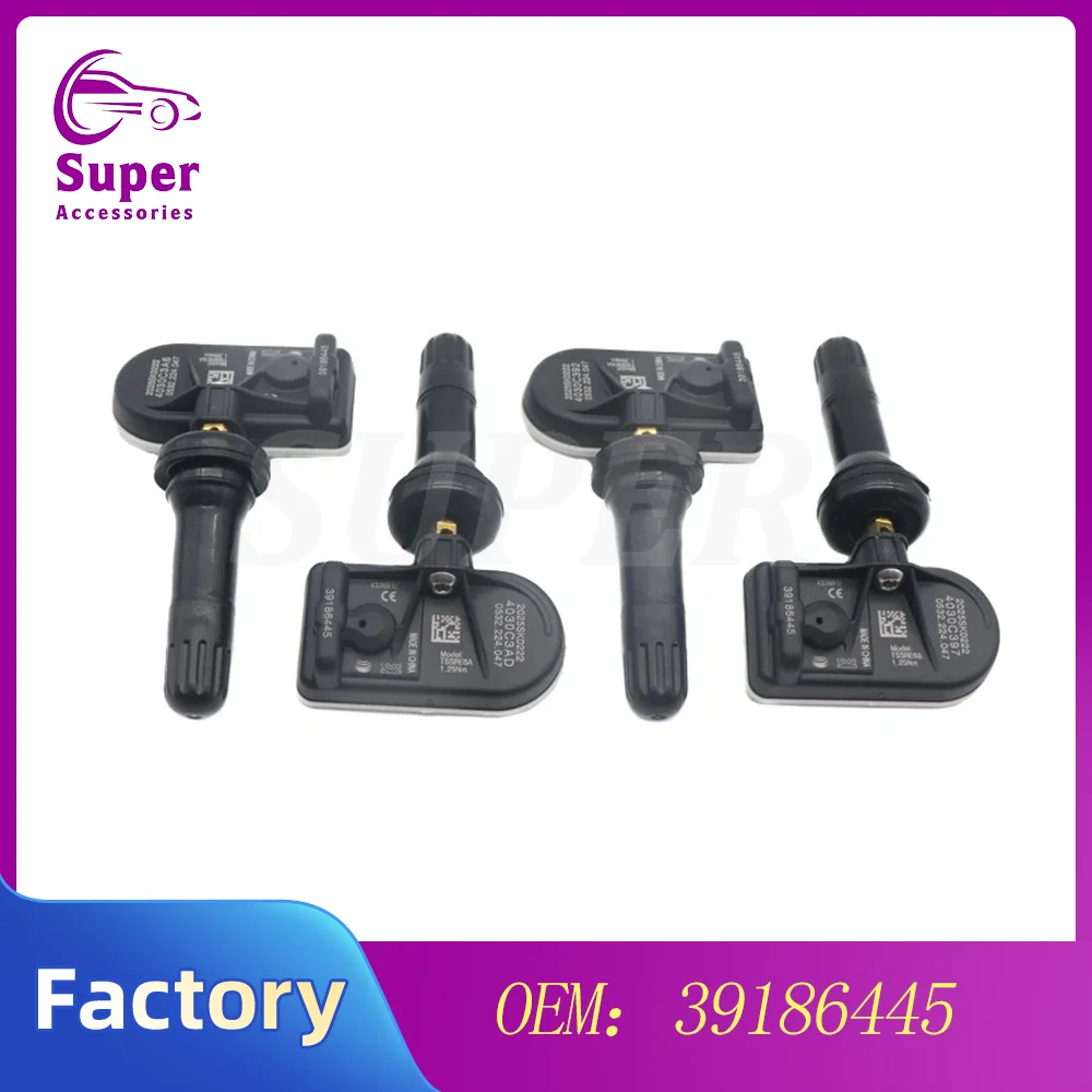 4PCS Tire Pressure Monitoring Sensor 39186445 433MHz TPMS For Opel Astra K Astra Van Insignia B (Z18) Vauxhall Astra Insignia