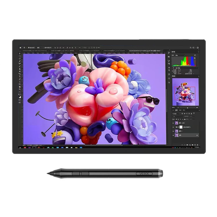 21.5 Inch IPS Drawing Tablet Display 1920x1080, 8192 Pressure Levels, 120% sRGB, USB-C, 5080LPI, for Digital Art & Design