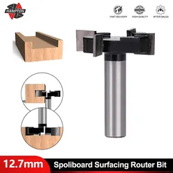 Milling Cutter CNC 1/2 Inch Shank Planing Bit Spoliboard Surfacing Router Bit for Woodworking Tools Slab Flattening Router Bit