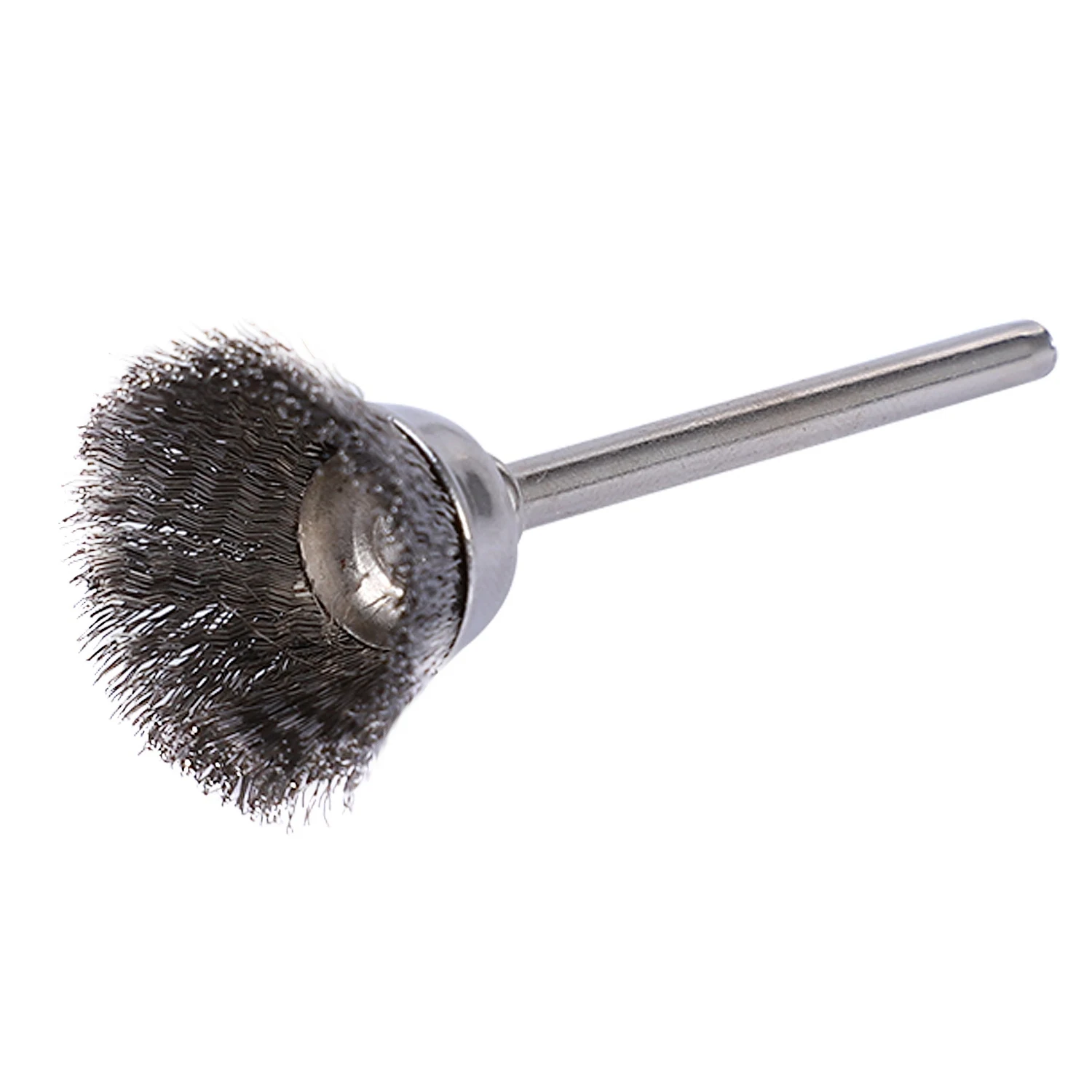 BAAU 5 spazzole metalliche per trapano 3 mm x 5 e 5 spazzole metalliche in acciaio da 15 mm per utensili rotanti smerigliatrice dritta