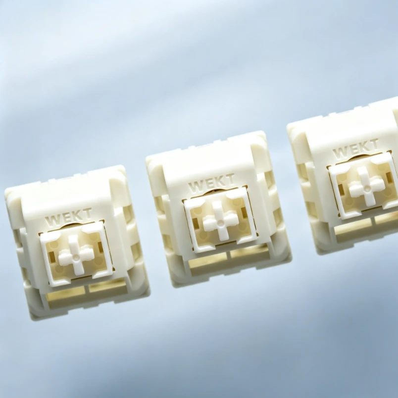 Jasmine Flower Switch Custom Full Stroke Switch POM Touching Bottom 4.0mm Pressure30/37/43gf for Mechanical Keyboard Accessories