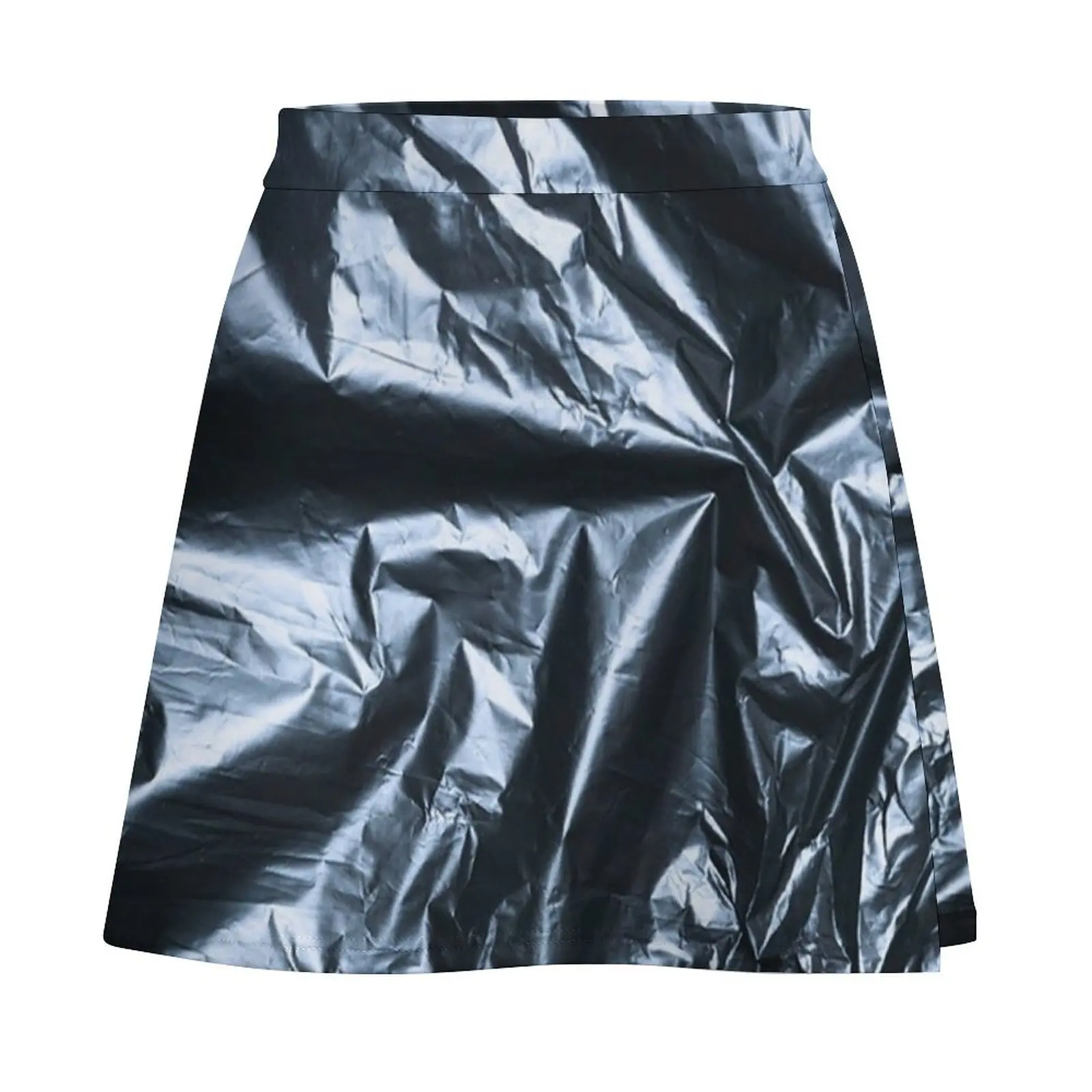 Trash Plastic Bag Texture Mini Skirt night club outfit korean ladies summer Mini Skirt