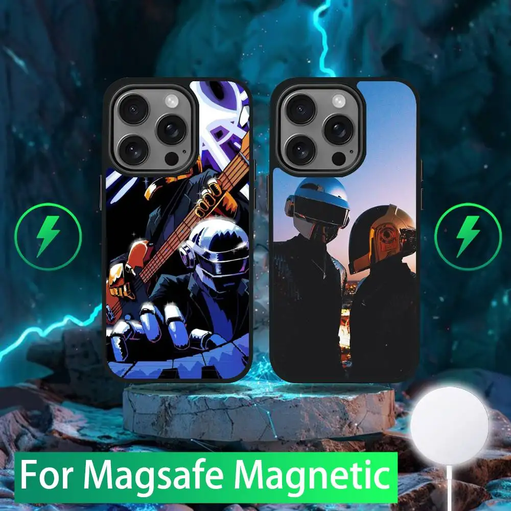

Daft Punk Phone Case For iPhone 16,15,14,13,12,11,Pro,Max,Plus,Mini,SE New Magsafe Magnetic Wireless Charging