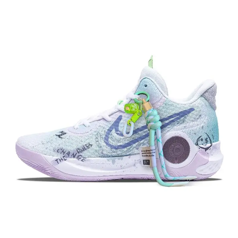 【Customize】Nike KD Trey 5 IX Vintage Basketball Shoes Men Low-top Blue/green/purple Sneakers shoes DJ6922-100