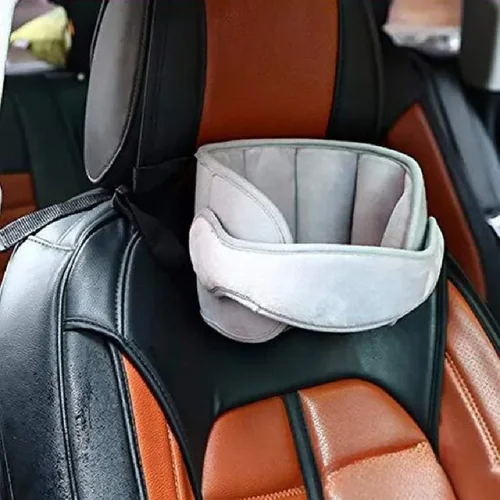 Imagen 2 del producto Asiento de coche para bebé, soporte para la cabeza, cinturón de sujeción para niños, posicionador de sueño ajustable para niño y niña, almohadas de seguridad para bebé, reposacabezas para viaje