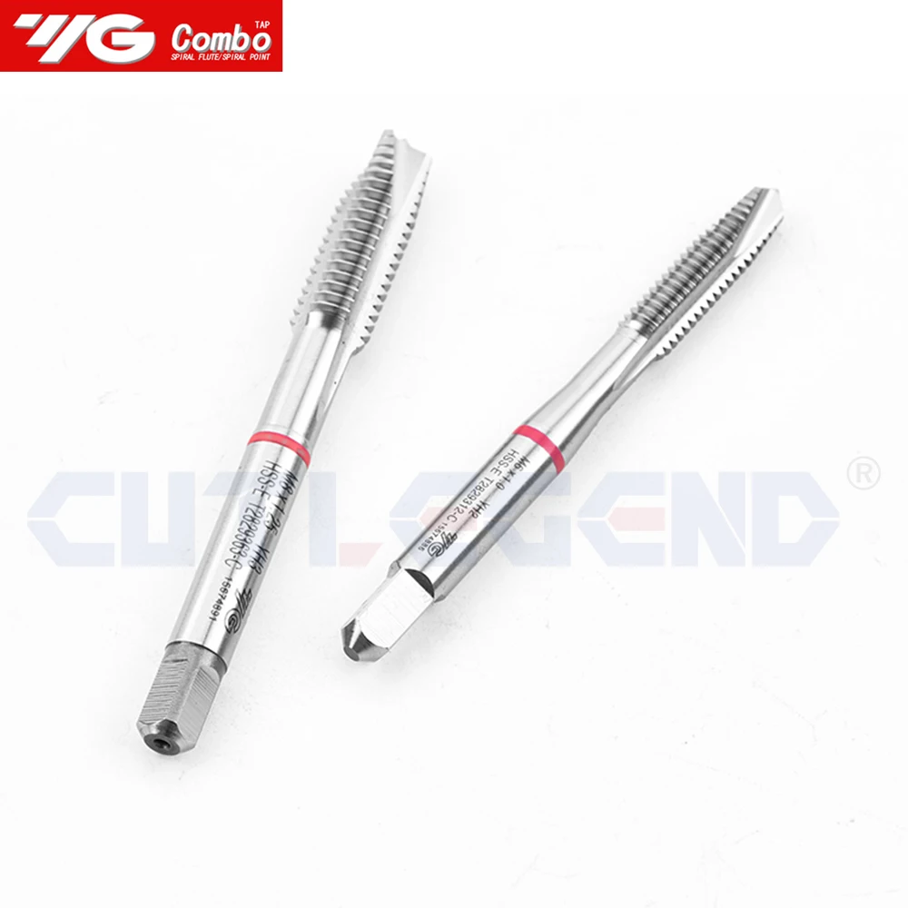 YG-1 HSS-EX T2829 M2 M2.5 M3 M4 M5 M6 M8 M10 M12 Processing Metal Tap Spiral Point Taps For Multi Purpose