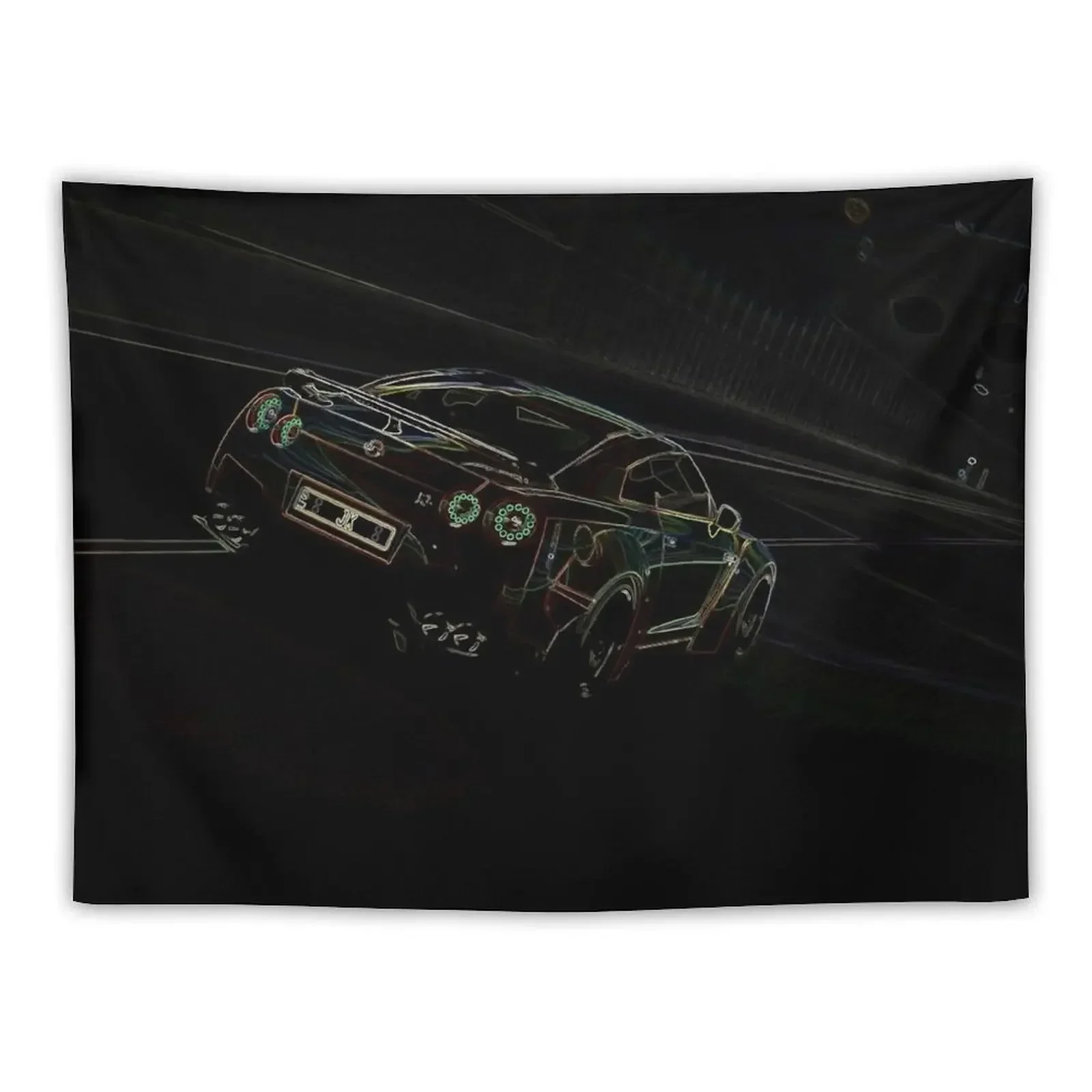 Neon R35 Tunnel Run Tapestry Aesthetic Room Decors Living Room Decoration Wall Tapestries Wall Hanging Wall Tapestry