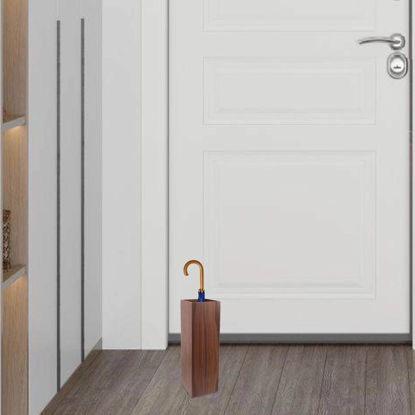 Functional Wooden Umbrella Rack Creative Stand For Umbrella Storage in Hotels and Residences