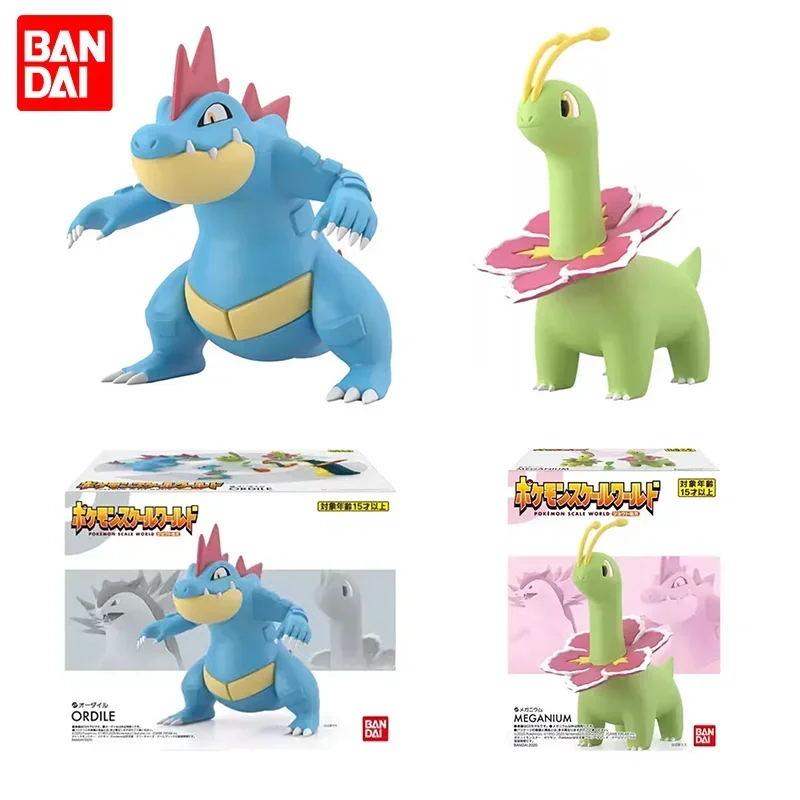 

Оригинальные фигурки Bandai Pokemon Scale World Feraligatr Meganium аниме экшн-Модель Коллекционная искусственная фигурка ПВХ