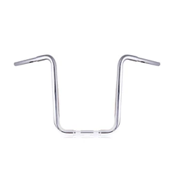 Motorcycle 25mm Clamping Handlebar 18'' Rise Super High Hanger Bars Pullback for Harley Dyna Scooter Bobber Chopper Sportster