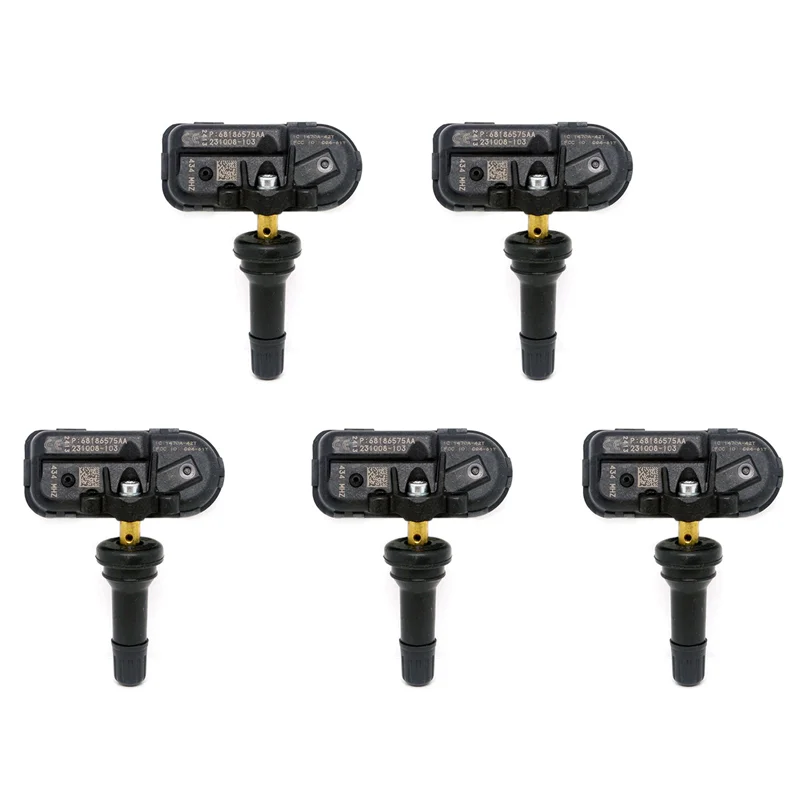 5X タイヤ空気圧センサー TPMS 2014 2015 2016 ジープチェロキー 68249197AA-A97E