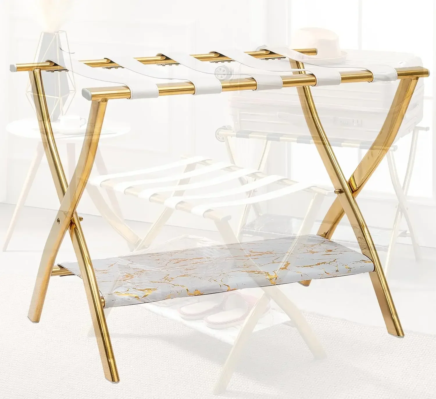 Deluxe Luggage Rack for Guest Room - Elevate Your Travel Style and Wow Your Guests!