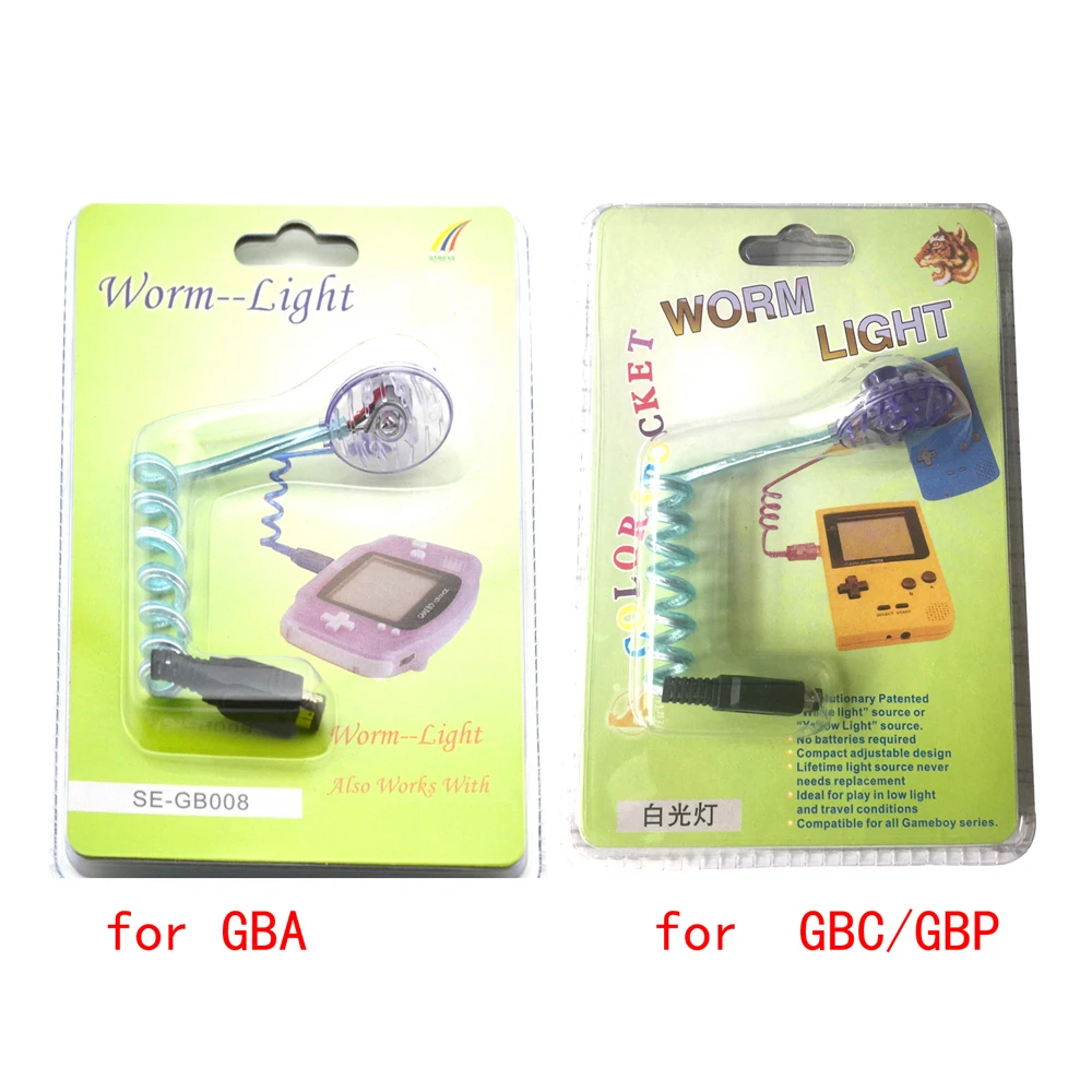 

Worm Light Illumination LED Lamps for G-ameboy Advance for G-BA G-BP G-BC Game Console with packing