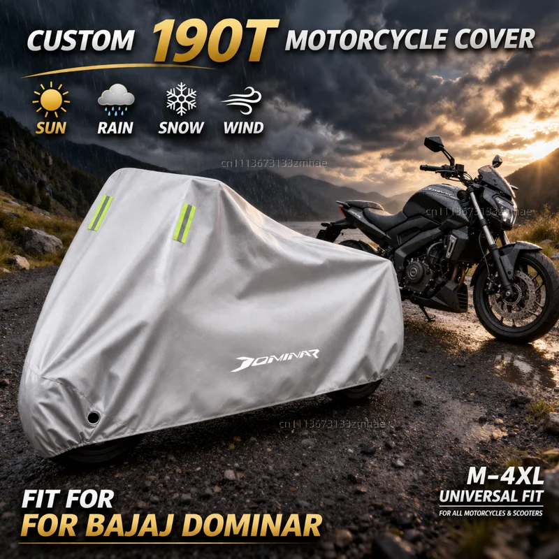 

Чехол для мотоцикла Bajaj Dominar 250 400 Dominar400 Dominar250, водонепроницаемый, сверхпрочный, для улицы, защита от дождя, пыли и солнца