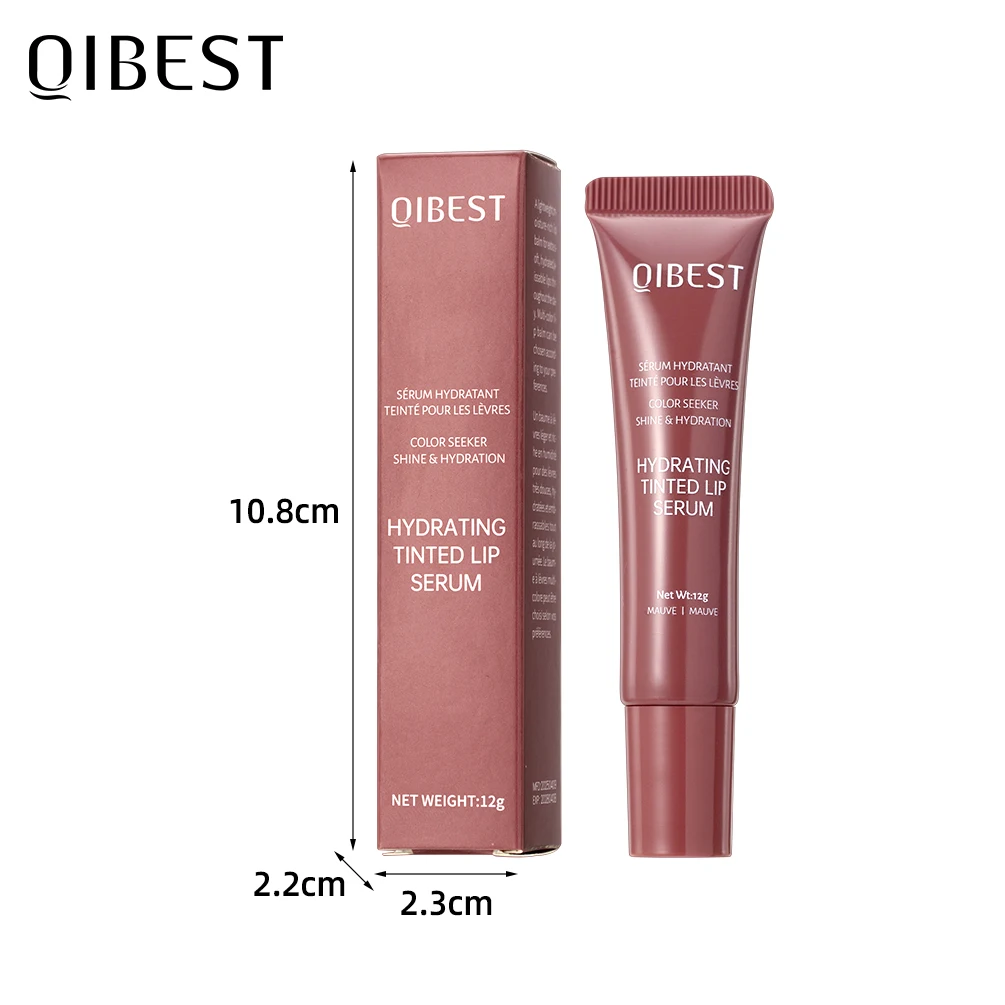 QIBEST Waterige Crystal Clear Jelly Lipolie Lippenbalsem Hydraterende Gladmakende Liplijnen Jelly Pout Lipgloss Glas Getinte Lip Glazuur