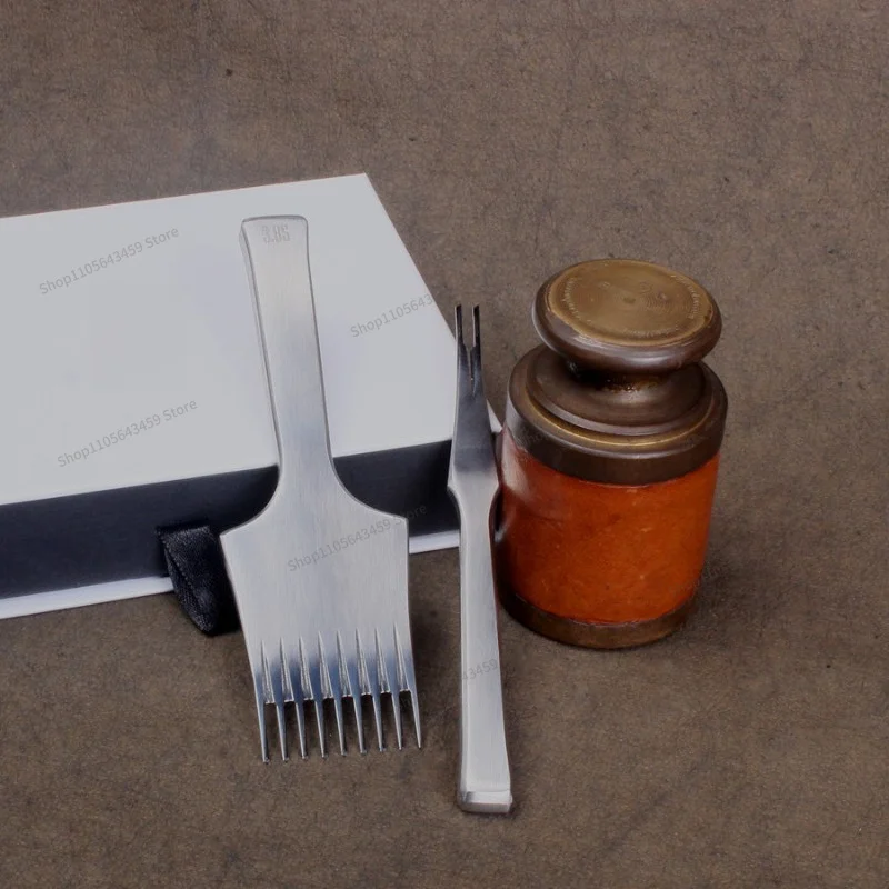 For Liuling Cut Narrow Tooth, hexagonal fine leather goods, Iron tooth handmade expert recommendation