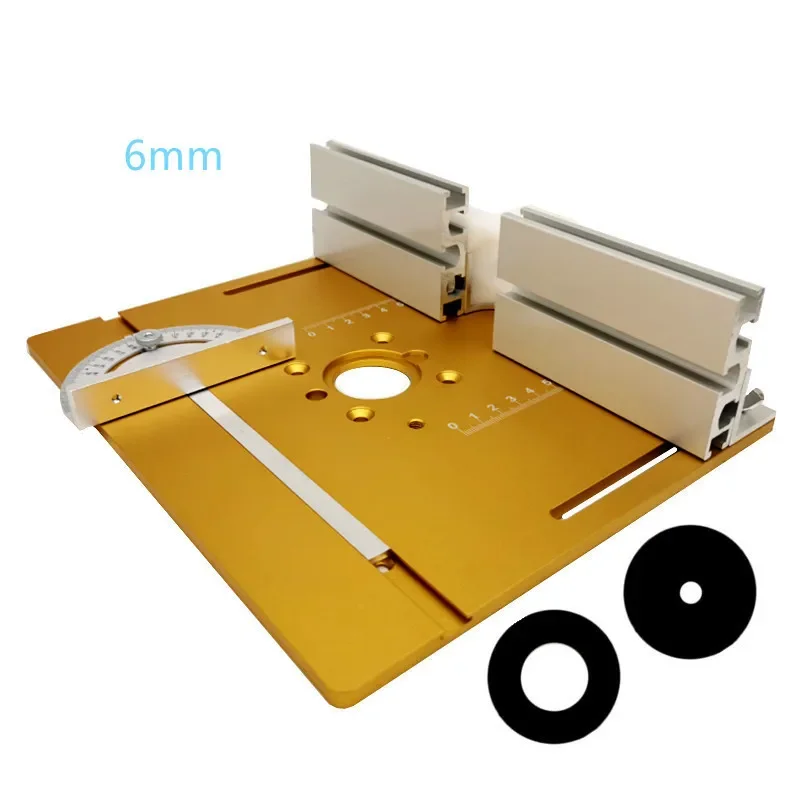 6mm Bakelite Milling Countertop with Cover Miniature Table Saw Panel Backer Push Ruler Flip Chip Board Precision Woodworking