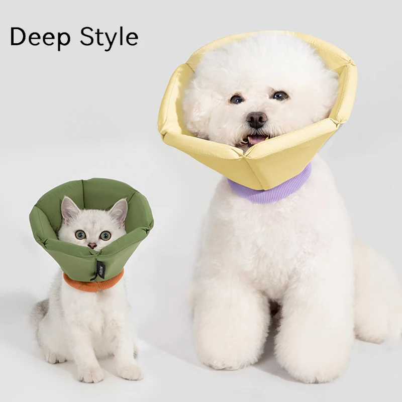 

Waterproof Sponge Cone Elizabeth Circle Protective Head Cover Adjustable Anti-Bite Lick Surgery Wound Healing Recovery Collar