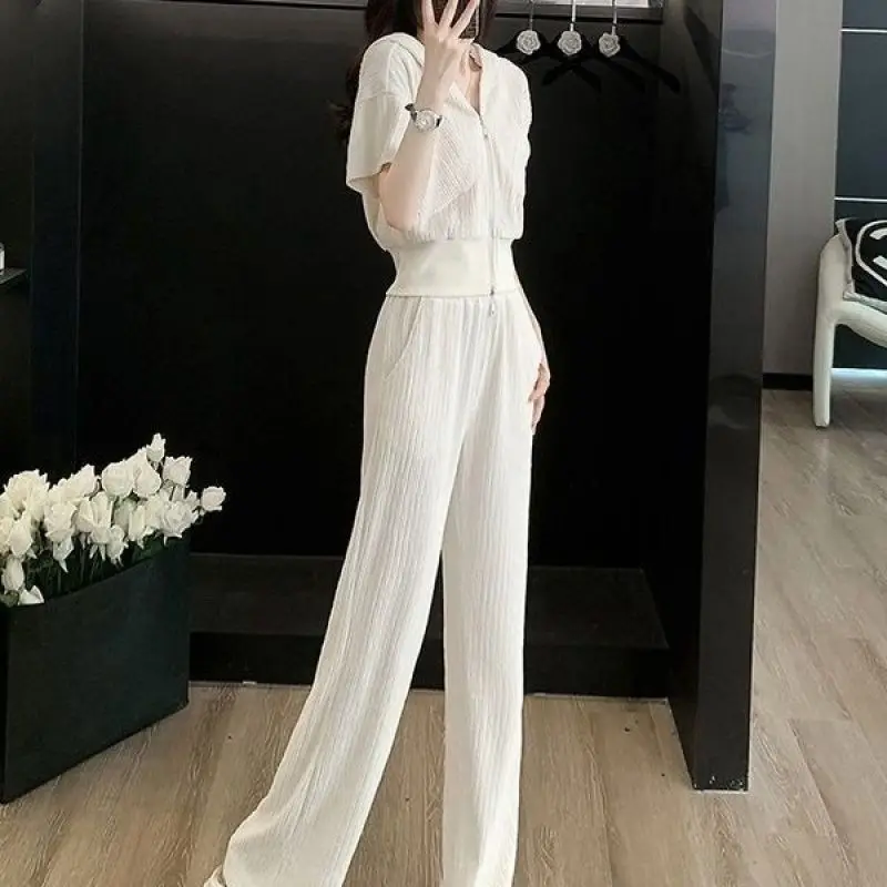 

Baggy Ladies Trouser Top and Bottom Full Comfortable Clothes Groups of Cheap Y2k Streetwear Co Ord Women's Pants Two Piece Set
