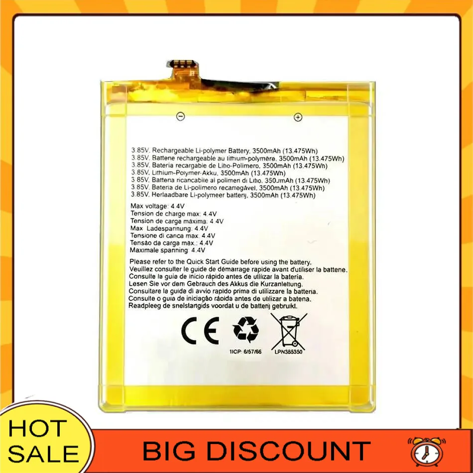 

Reliable Power Supply Replacement LPN385350 For Crosscall Trekker X3 Core-X3 Action-X3 Mobile Phone Battery 3500Mah