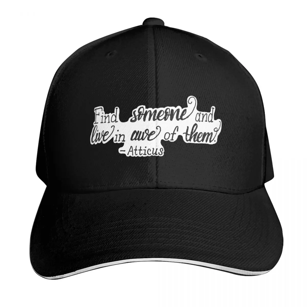 Casquette de baseball « Find Someone And Live in Awe of Them », chapeau de soleil pour enfants, chapeau de plage, casquette de créateur, casquettes iconiques pour femmes et hommes