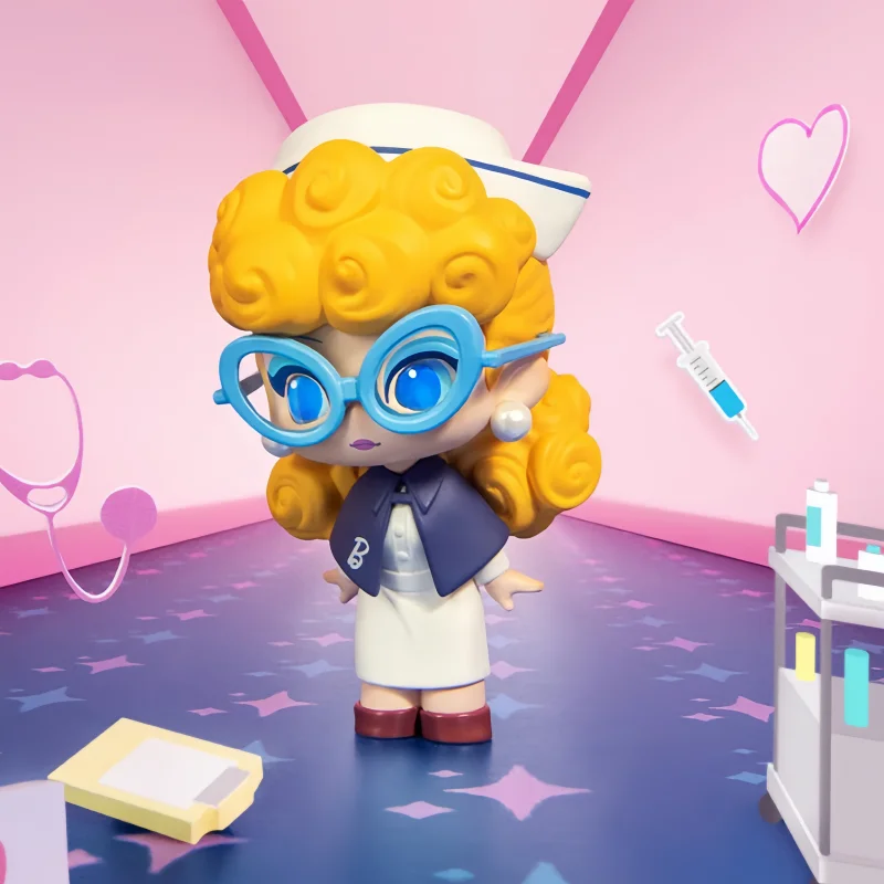 바비는 무엇이든 될 수 있는 시리즈 피규어 블라인드 박스 장난감 트렌디 패션 미스터리 박스 수집용 만화 책상 장식 소녀 크리스마스 선물