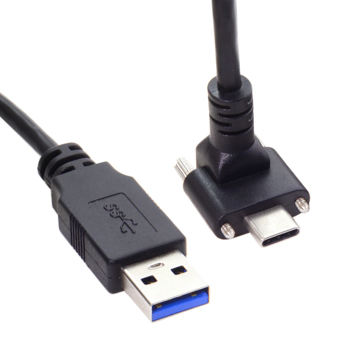 角度付きデータケーブルをカバーすると、USB 3.1、type-c、デュアルスクリューロック、標準usb3.0、カメラ用90度