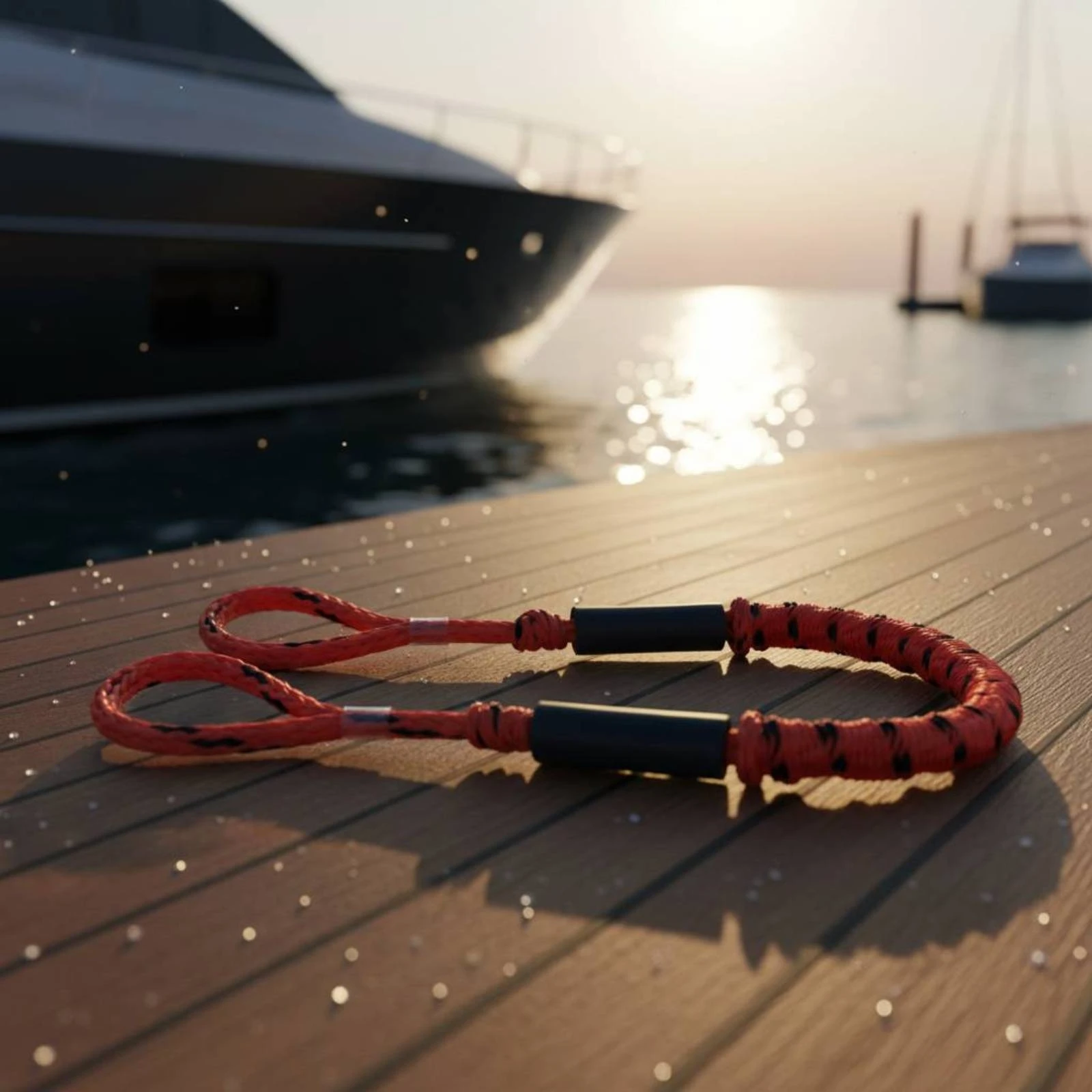 Bungee Dock Line Shock Absorbing Stretch Dock Rope Bungee Mooring Rope Protective Sleeves Sleeves Marine Accessory Easy to Use