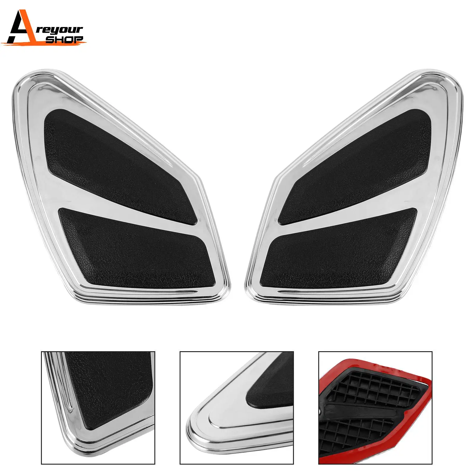 Areyourshop Fuel Tank Gas Cap Trim Fairing Side Cover For Honda Goldwing GL 1800 F6B 2012 2013 2014 2015 2016 2017 Moorcycle