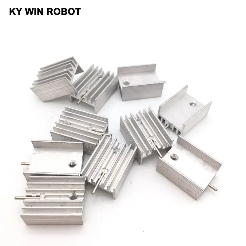 

50pcs Aluminium TO-220 Heatsink TO 220 Heat Sink Transistor Radiator TO220 Cooler Cooling 20*15*10MM With 1 Pin