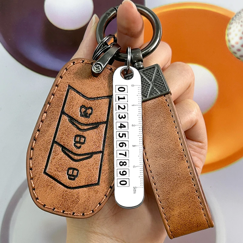 Car Key Cover Remote Fobs Cases Protector Keychain Holder Auto Accessories For DFSK Dongfeng Fengguang 580 DFM Glory 560 500