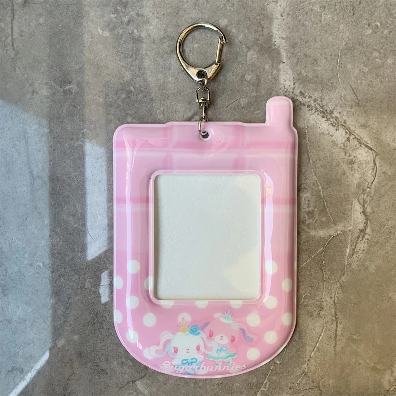 Sugarbunnies Sugarminuet ID Card Holder Pass Case Retro Phone Pink Kawaii Idol Photo Display Cute Bag Keychain Keyring