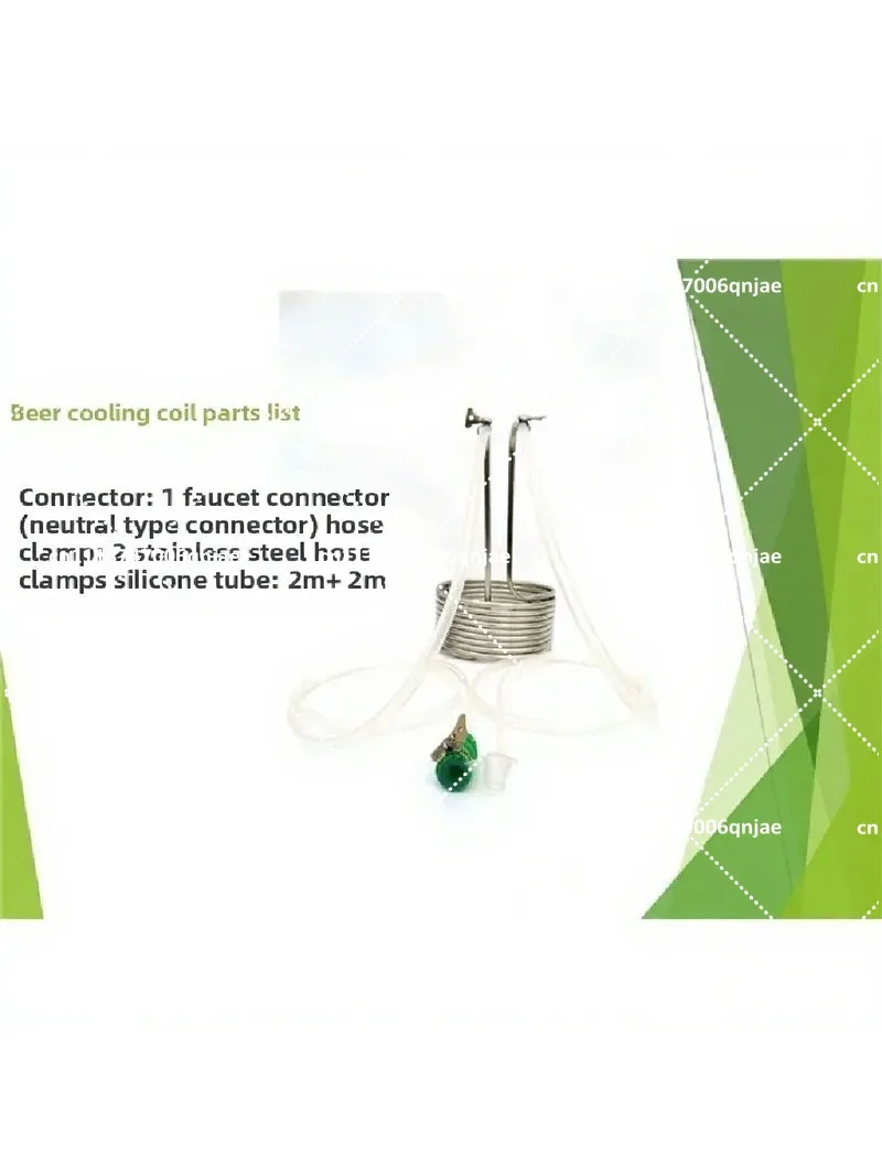 Stainless Steel Wort Chiller Beer Cooling Coil Pipe for Home Brewing