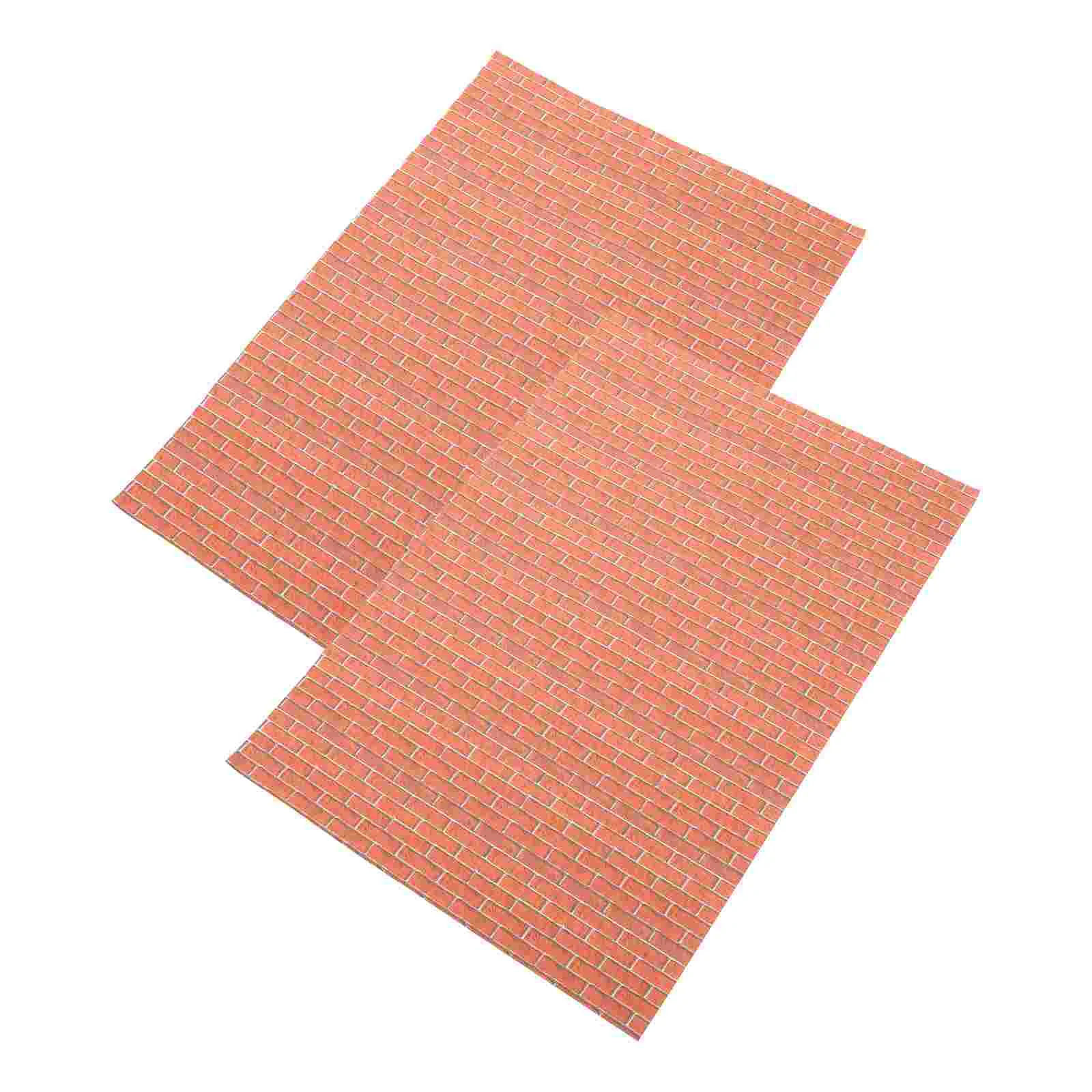 2 Sheets House Mini Wallpaper Sticker for Stickers Area Rugs Para Wallpapers