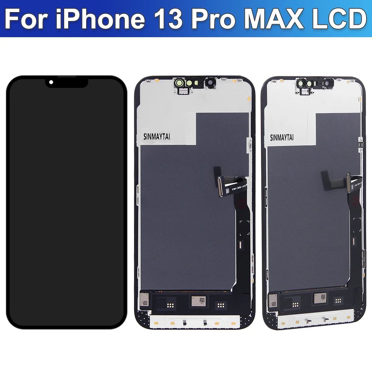DD OLED Screen for iPhone 13 14 15 16 17 Pro Max Plus 17Air LCD Display 3D Touch Digitizer Replacement