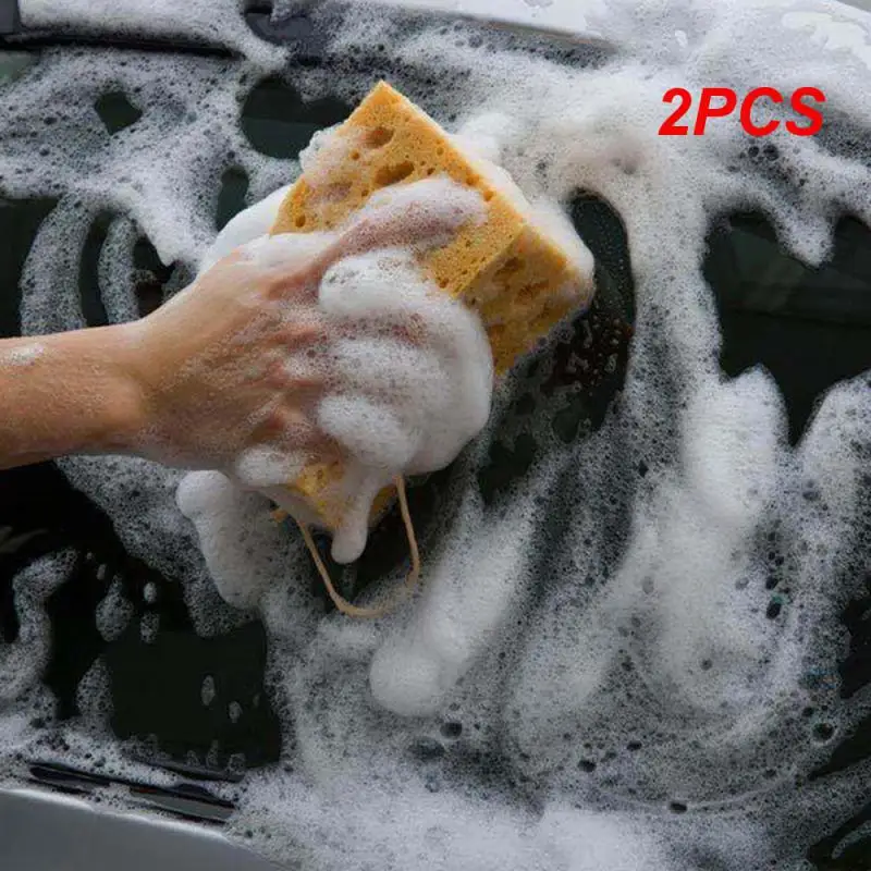 

2PCS Honeycomb Sponge Brush Durable Universal Car Washing Sponge Thick Coral Car Wash Sponge Block Car Washing Tools