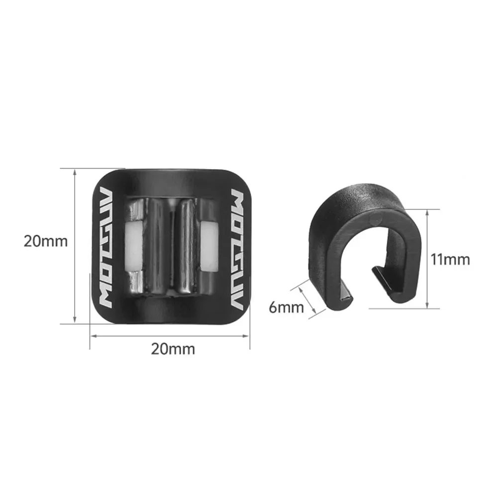 

Bicycle Cables Housing Aluminum Bike Oil Tube Fixed Clips C Shape Shift Brake Guide Cable Tube Fixed Clamp Frame Buckle