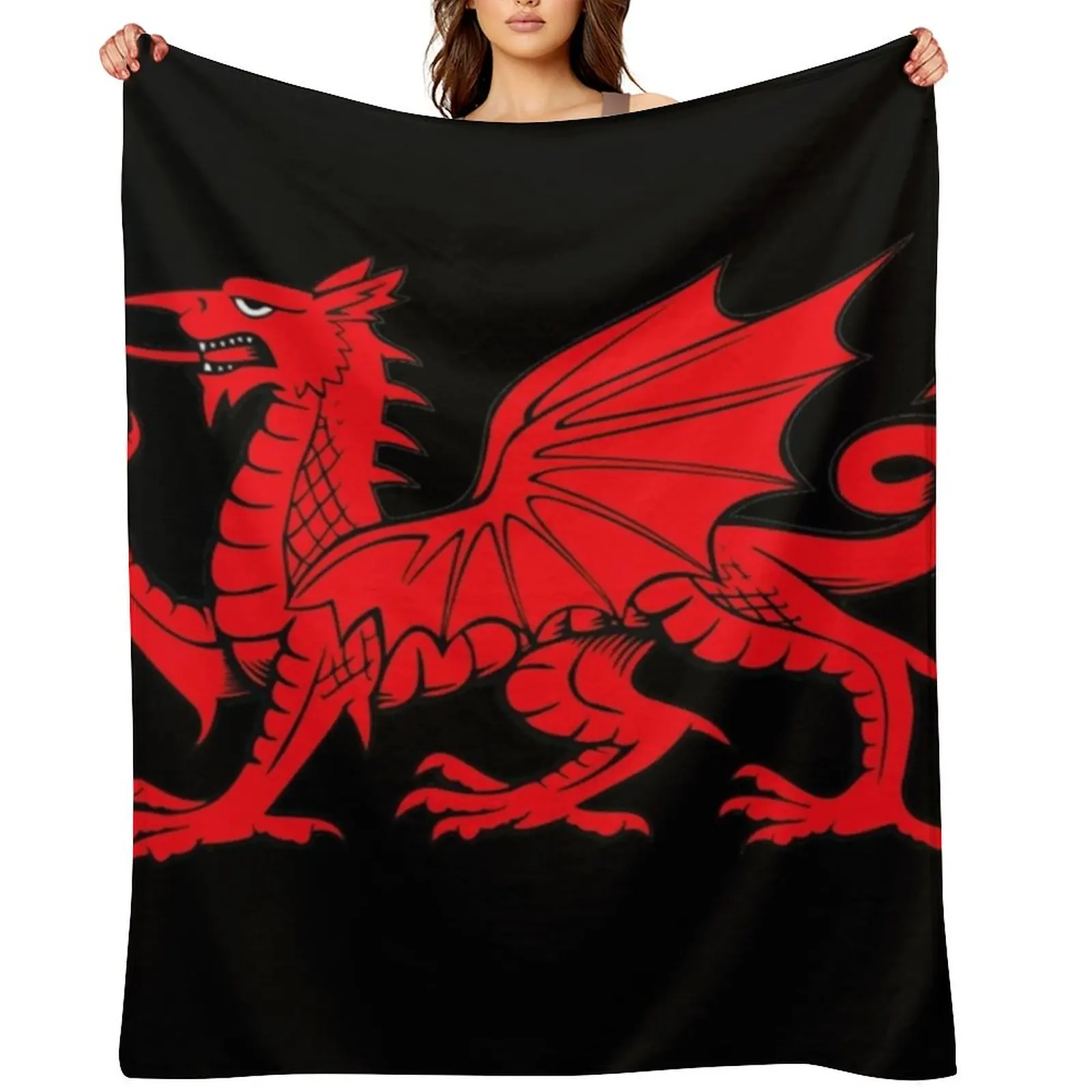 

Y Ddraig Goch The Red Dragon Throw Blanket Blankets For Bed Decorative Throw Loose sofa bed Blankets