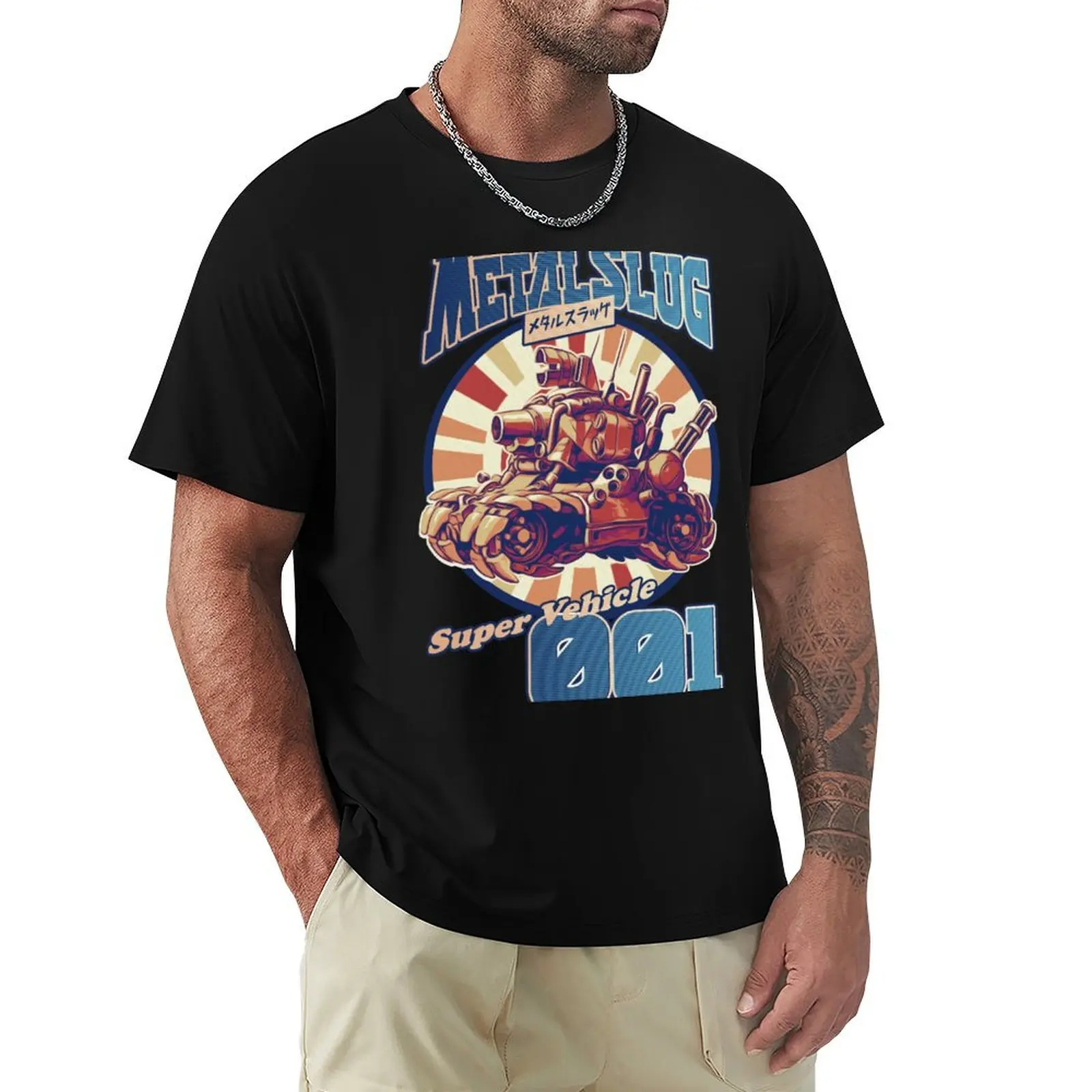 Metal Slug Remastered Full Color T-Shirt Work Wear Lightweight Tee
