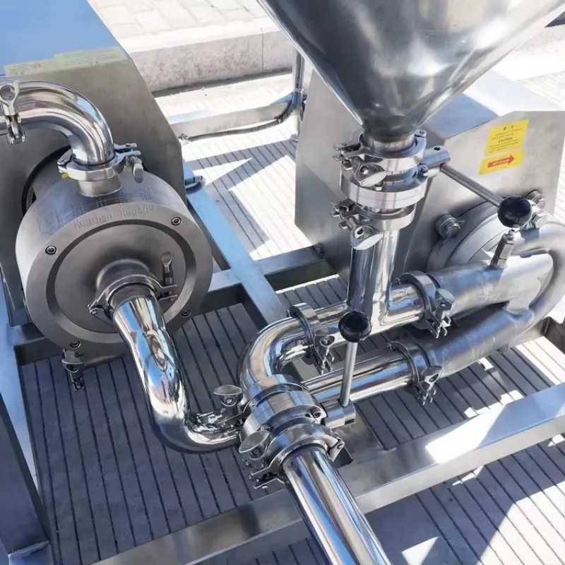 High Efficient Stainless Steel Work Top Flash Blend Stainless Powder Liquid Mixing System Machine