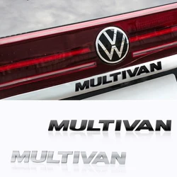 1PC 3D ABS MULTIVAN Car Letter Logo Sticker Tail Bumper Badge For Volkswagen VW Scirocco Beetle Tiguan Touran Golf GTI