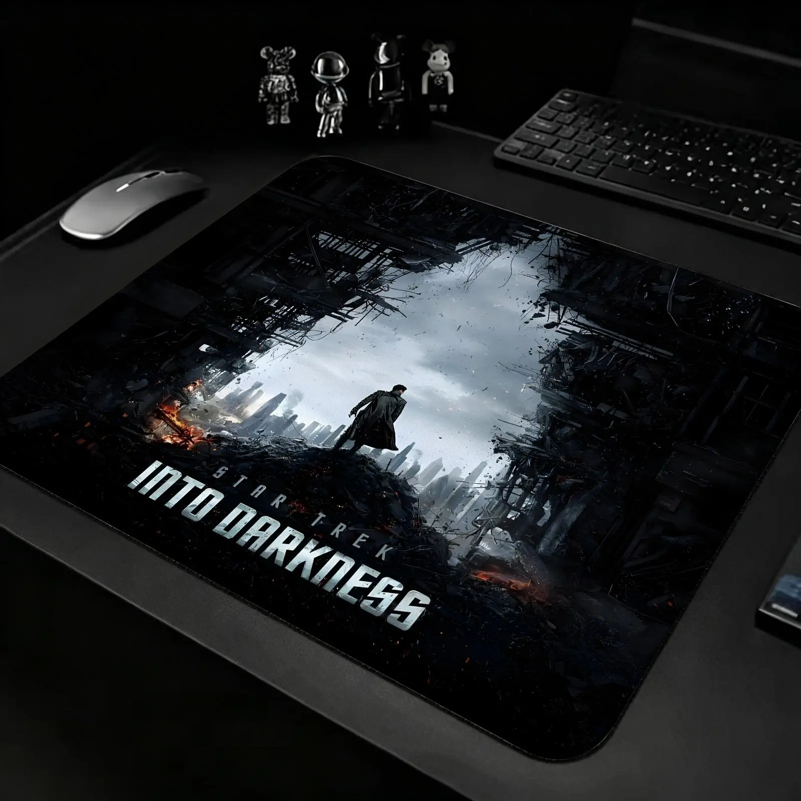 Compact S/M/L Gaming Mat,Reinforced Stitched Edge,Star Trek Portable Non‑Slip Pad for Laptop Office & E‑Sports Game Play