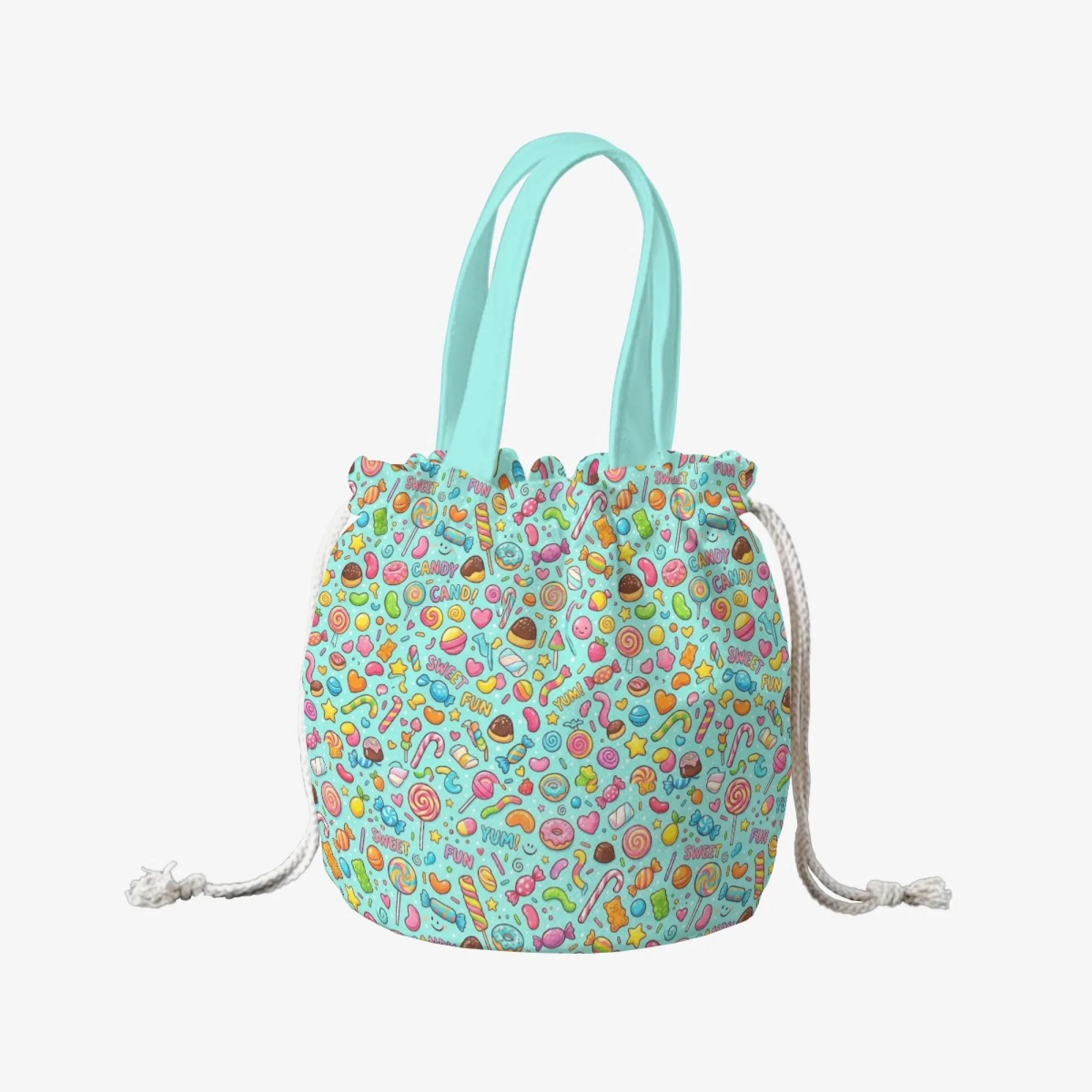 Custom Drawstring Tote Bag Personalized Logo Print Canvas Backpack DIY Eco Shopping Pouch Men Women Gym Travel String Bags