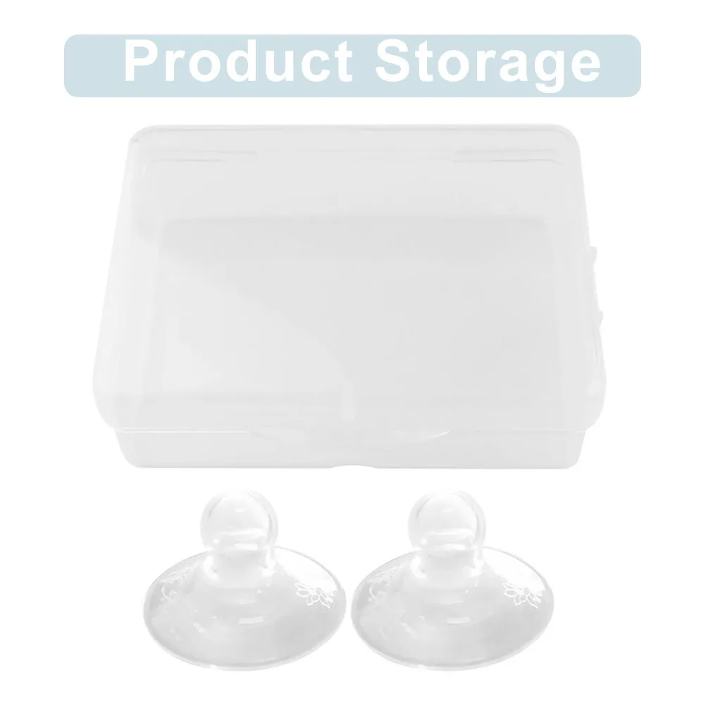 2 قطعة أداة تصحيح النساء التراجع الرضاعة الطبيعية سيليكون شفاف متين ناعم مريح منطقة كبيرة #3