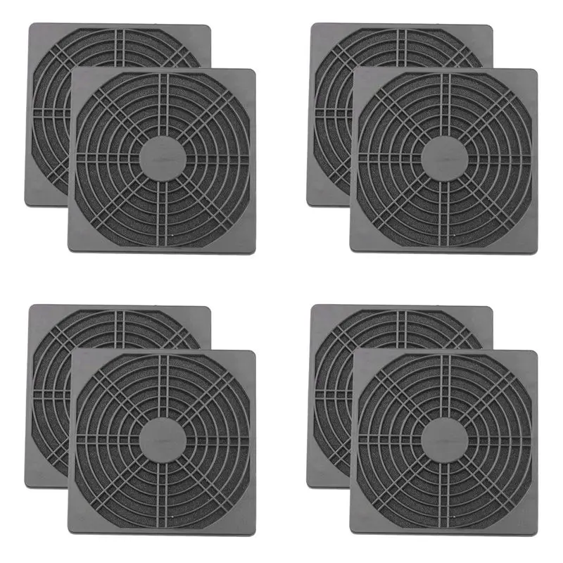 

IALJ-8 Pcs Dustproof Blower Guard ABS Computer Ventilator Grill 120Mm Fan Filter Fan Mesh Cover Tool-Free Fan Strainer