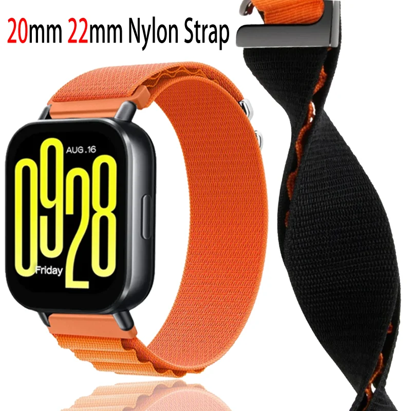Correa Alpine Loop de 20mm y 22mm para Redmi Watch 5 Lite, pulsera deportiva de nailon transpirable para Redmi Watch 5, accesorios de Correa activa