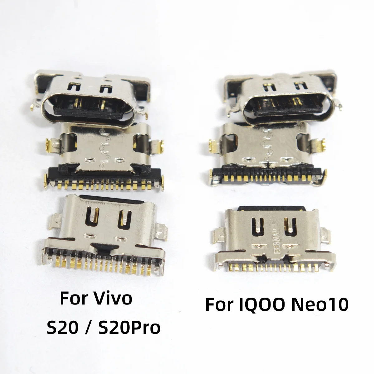 10pcs USB Charger Charging Port Dock Connector Type C For Vivo S20 Pro / iQoo Neo 10 Charging tail plug
